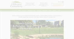 Desktop Screenshot of hillcrest-cemetery.com